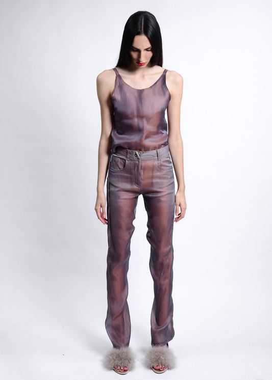 OXIDISED SILK PANTS