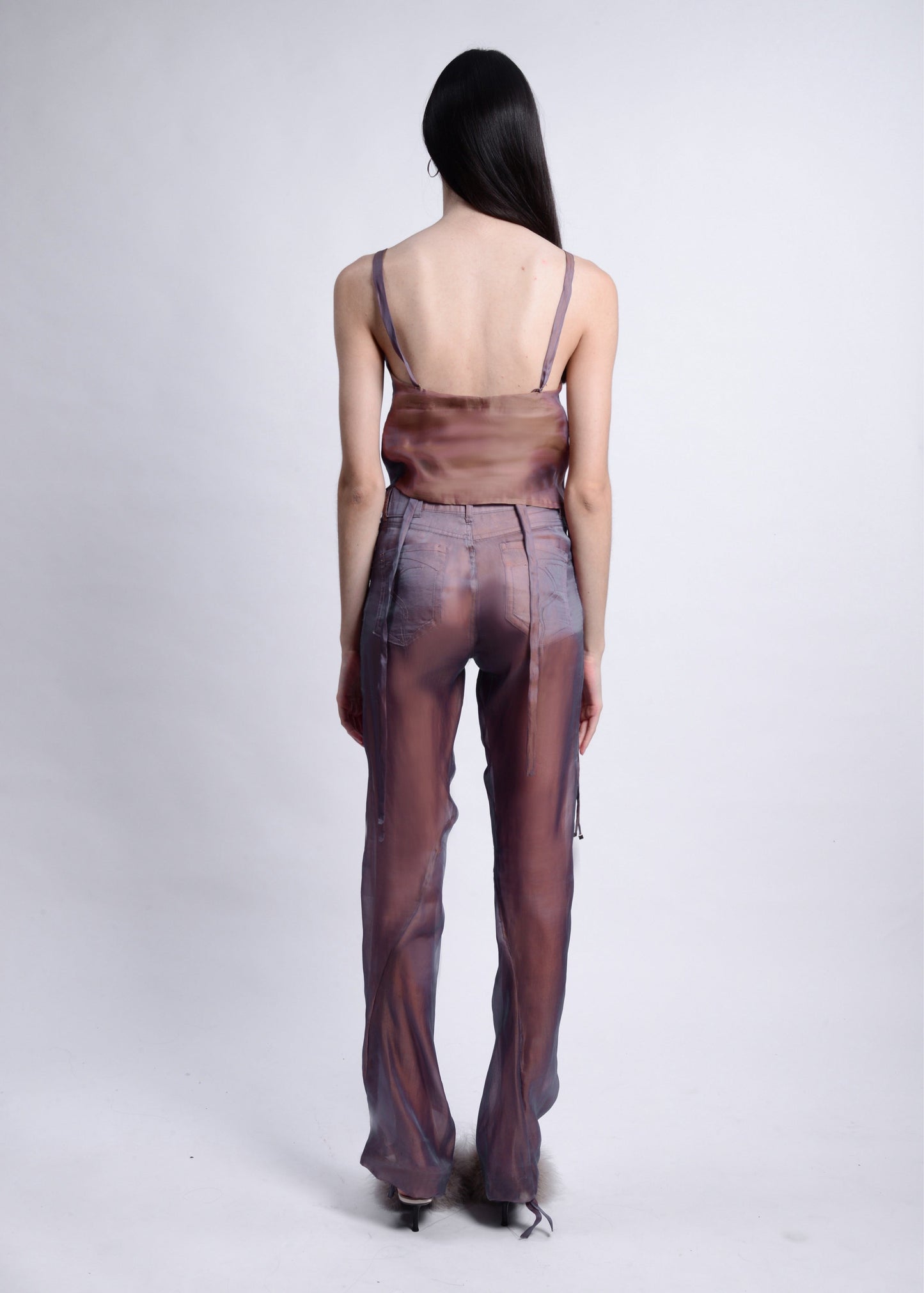 OXIDISED SILK PANTS